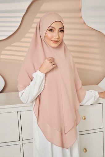 (AS-IS) Nageena Khimar in Peony Pink